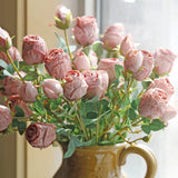 Faux Spray Rose in Dusty Pink – 25"