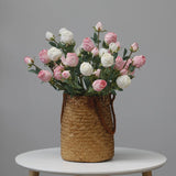 Faux Spray Rose in Blush Pink – 25"