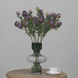 Faux Vintage Spray Rose in Smoky Purple – 25"