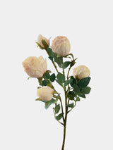 Faux Vintage Spray Rose in Champagne – 25"