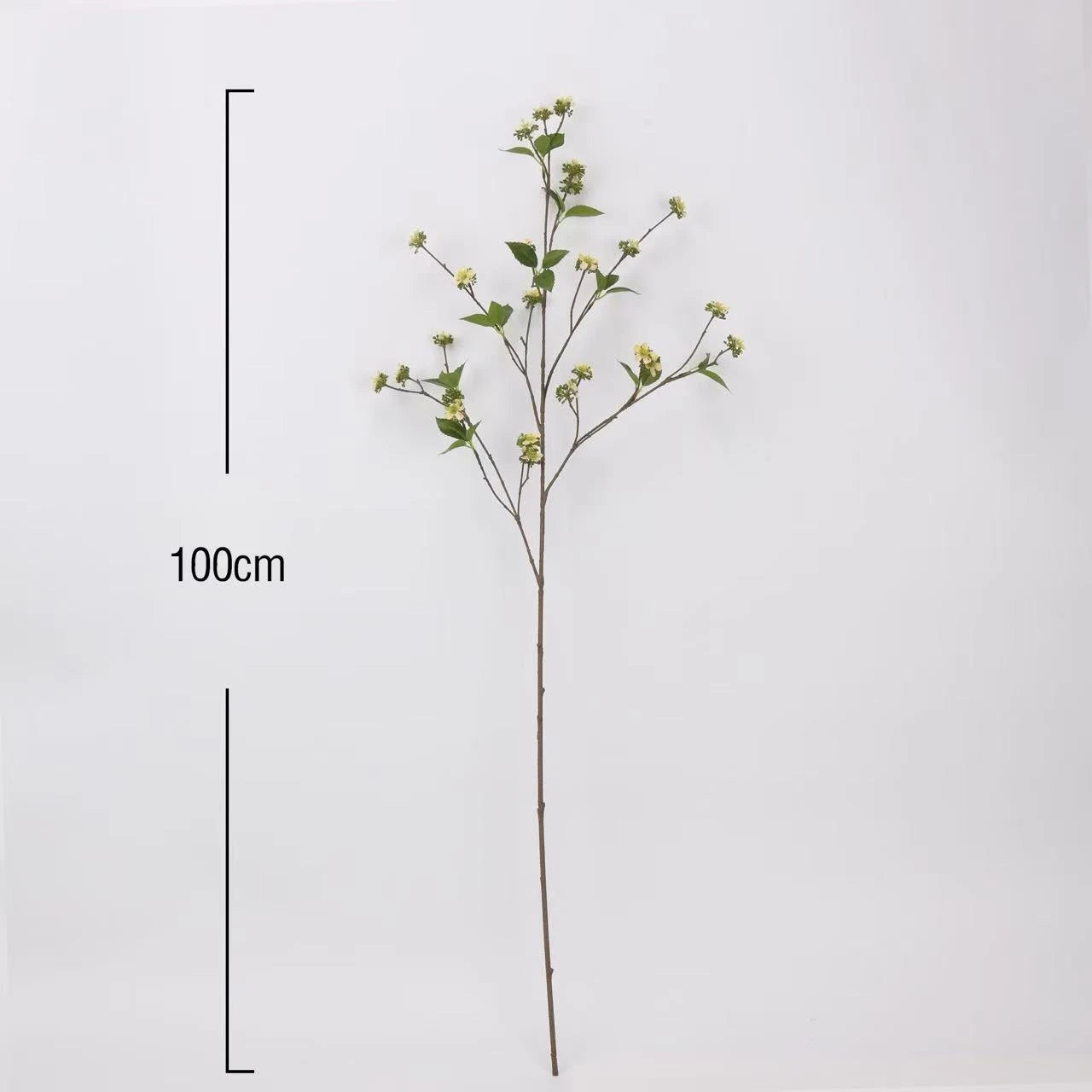 Faux Wild Rose Myrtle Spray – 39"/100cm
