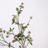 Faux Wild Rose Myrtle Spray – 39"/100cm