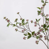 Faux Wild Rose Myrtle Spray – 39"/100cm