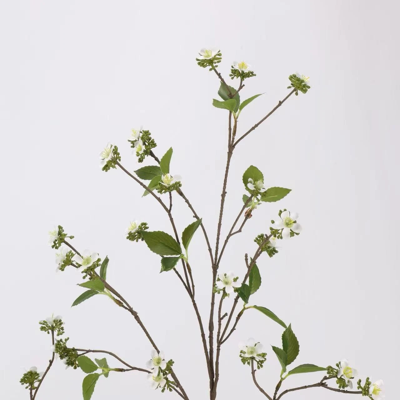 Faux Wild Rose Myrtle Spray – 39"/100cm