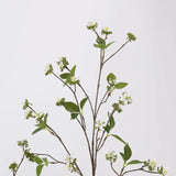 Faux Wild Rose Myrtle Spray – 39"/100cm