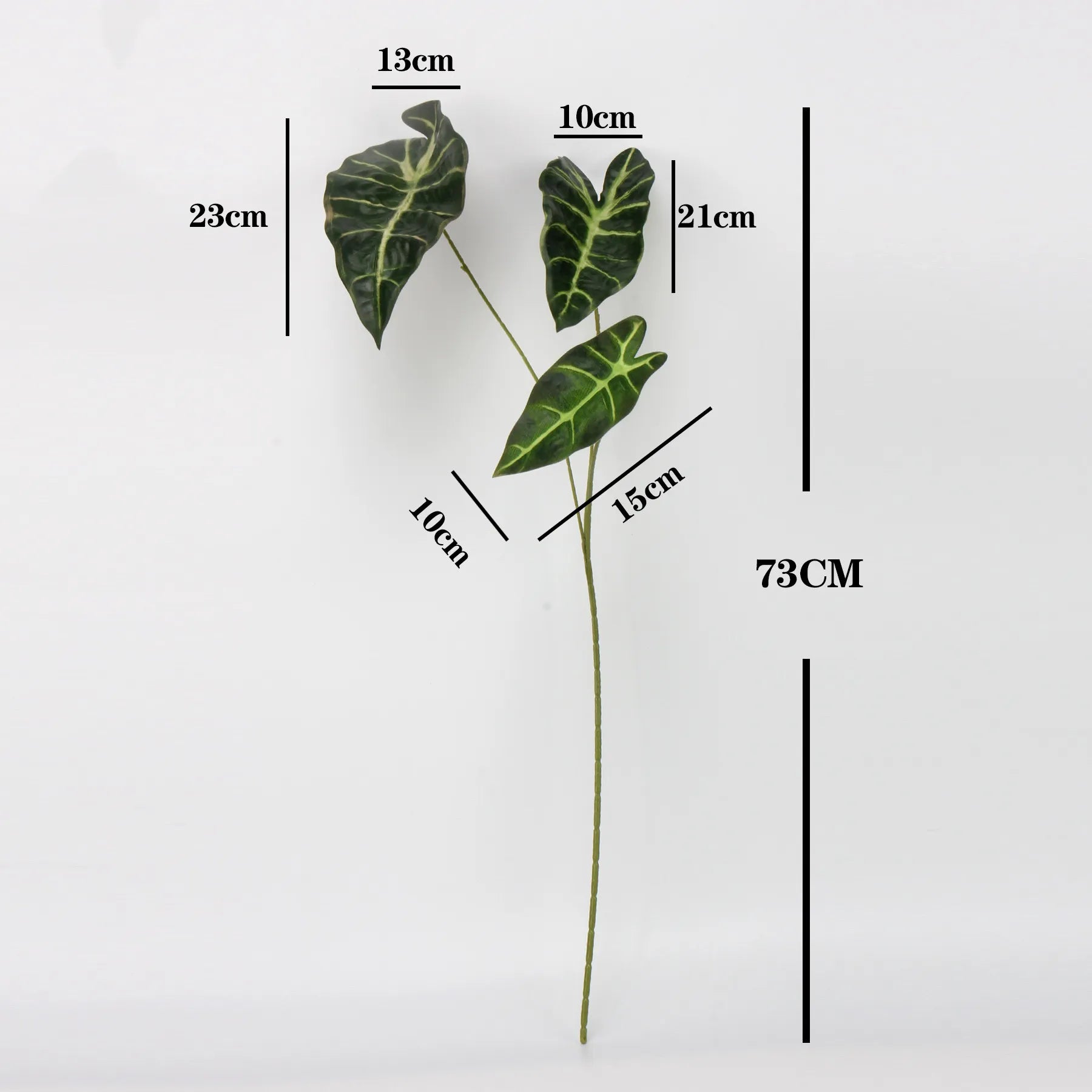 Faux Alocasia Leaf -Green 28.7"