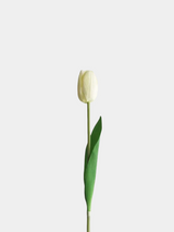 Künstliche Real Touch Cremeweiße Tulpe 45,7 cm