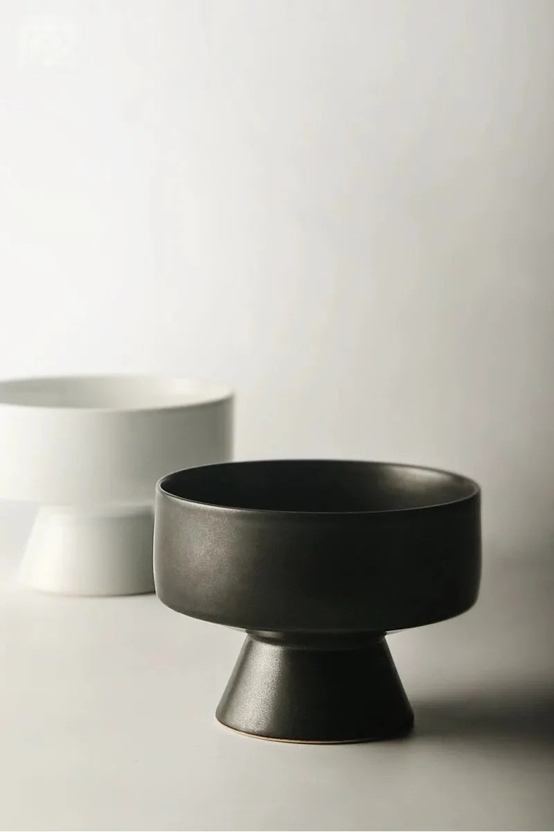 手作りの陶器いけばな花瓶 – 3.5インチ