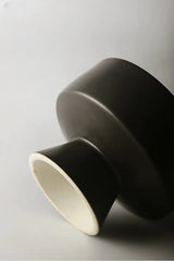 手作りの陶器いけばな花瓶 – 3.5インチ