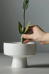 手作りの陶器いけばな花瓶 – 3.5インチ