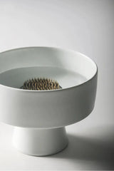 手作りの陶器いけばな花瓶 – 3.5インチ