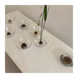 楽しいクリアガラスの生け花用花瓶（けんざん付き）