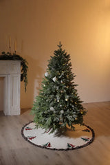 ファブリックフリンジクリスマスツリースカート – 48インチ