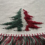 ファブリックフリンジクリスマスツリースカート – 48インチ