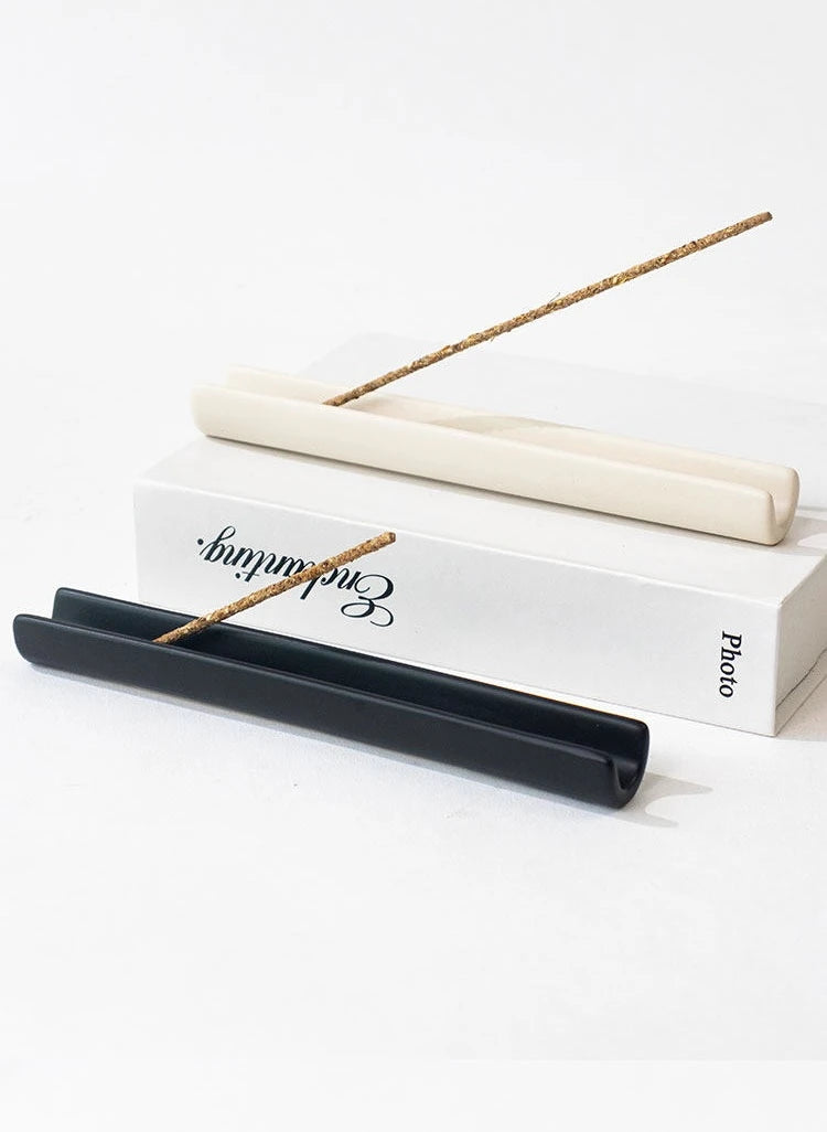 Minimalist Coarse Ceramic Incense Holder