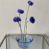 モダンガラスの生け花用花器 フラワーフロッグ付き