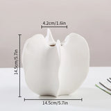 Modern Sculptural Starfruit Ceramic Vase