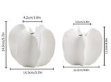 Modern Sculptural Starfruit Ceramic Vase