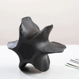Modern Sculptural Starfruit Ceramic Vase