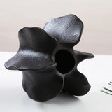 Modern Sculptural Starfruit Ceramic Vase