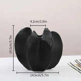 Modern Sculptural Starfruit Ceramic Vase