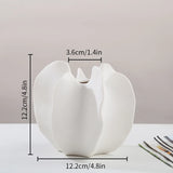 Modern Sculptural Starfruit Ceramic Vase