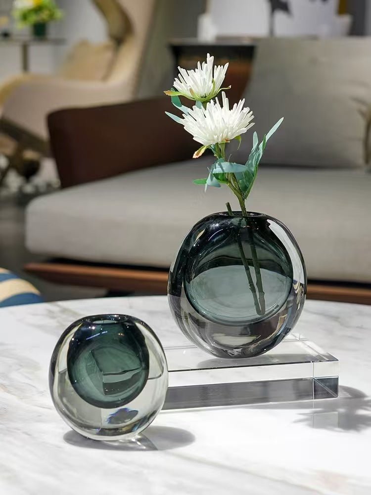 Modern Mouth-Blown Glass Bud Vases