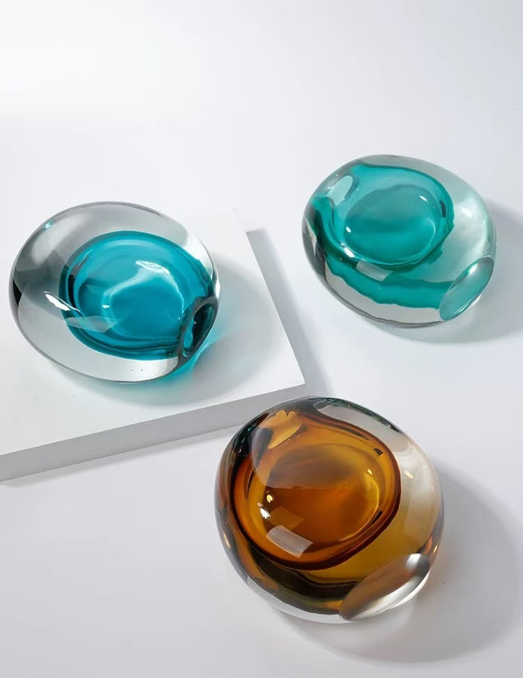Modern Mouth-Blown Glass Bud Vases