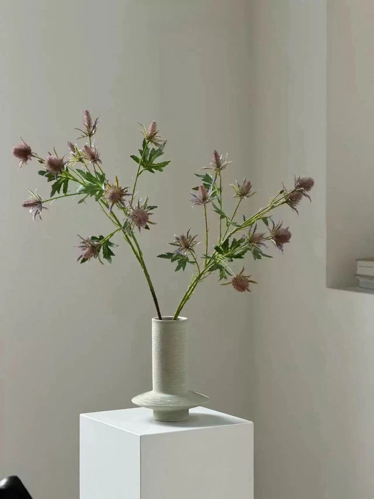 Purple Artificial Eryngium Sea Holly Stem – 68cm