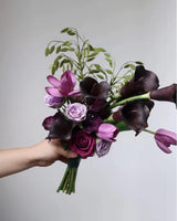 The Plum Reverie -Luxe Purple Faux Floral Bouquet
