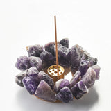 Raw Crystal Cluster  Incense Holder