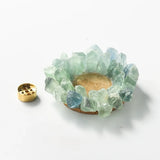 Raw Crystal Cluster  Incense Holder