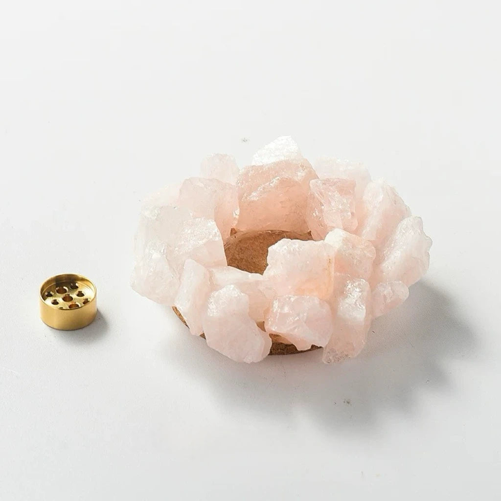 Raw Crystal Cluster  Incense Holder