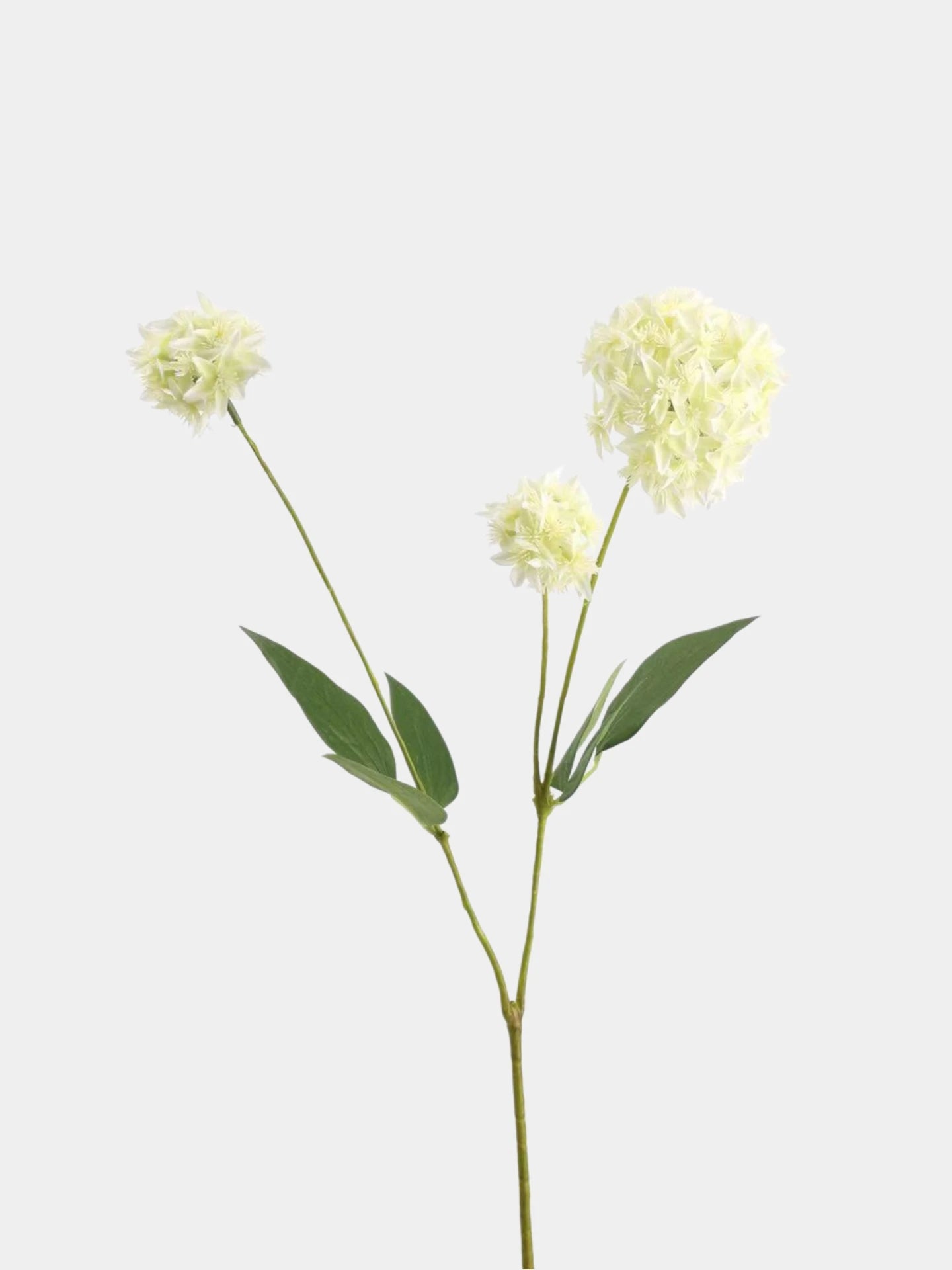 Faux 3-Head Allium Spray Stem