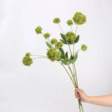 Faux 3-Head Allium Spray Stem