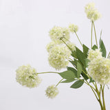 Faux 3-Head Allium Spray Stem