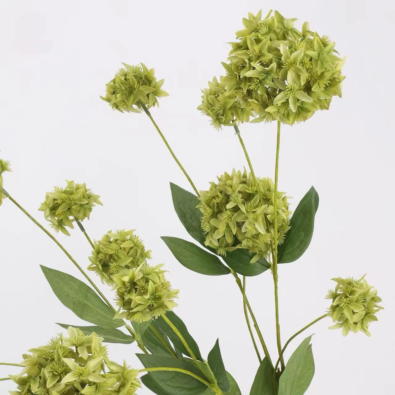 Faux 3-Head Allium Spray Stem