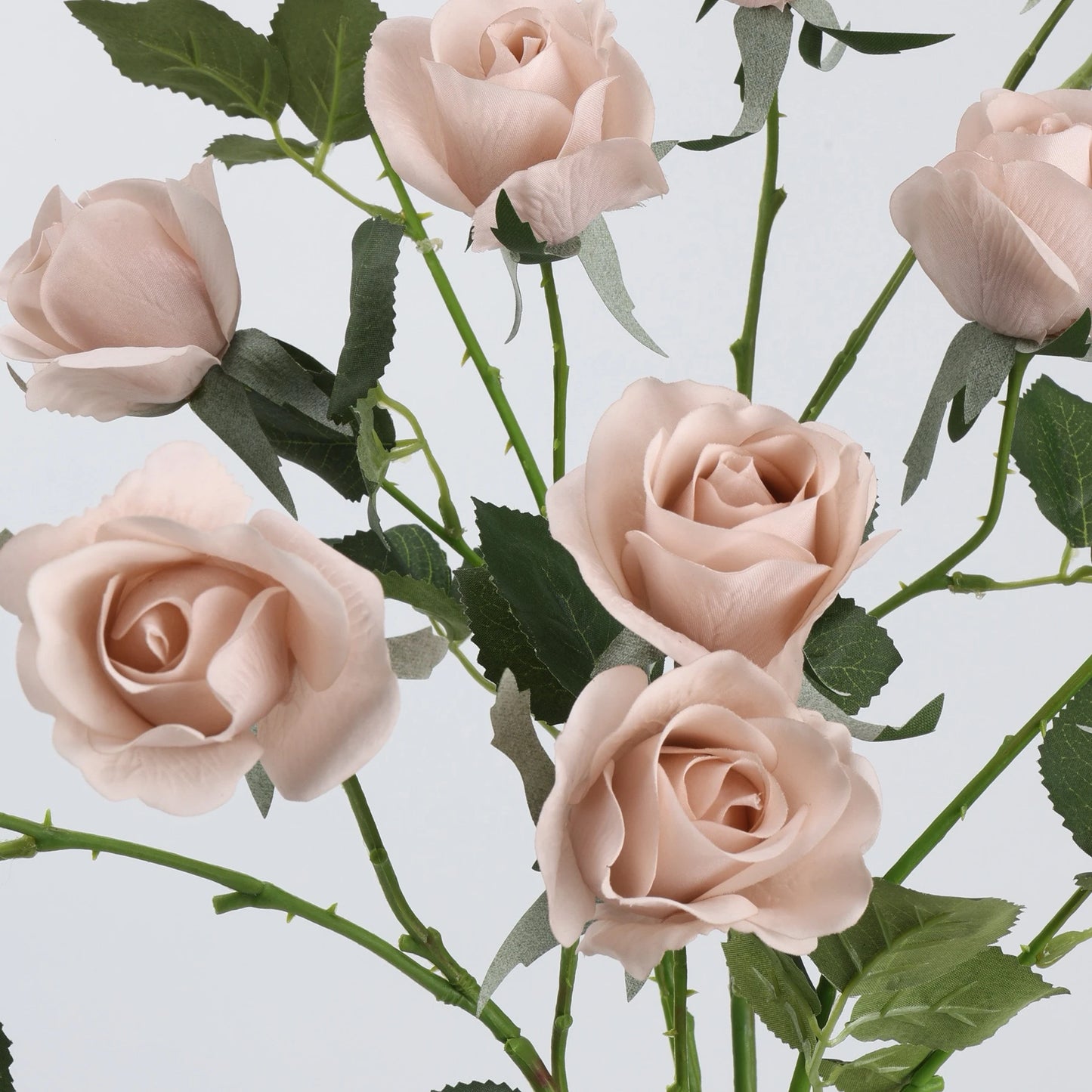 Real Touch 5-Head Rose Spray in Nude Pink – 30"