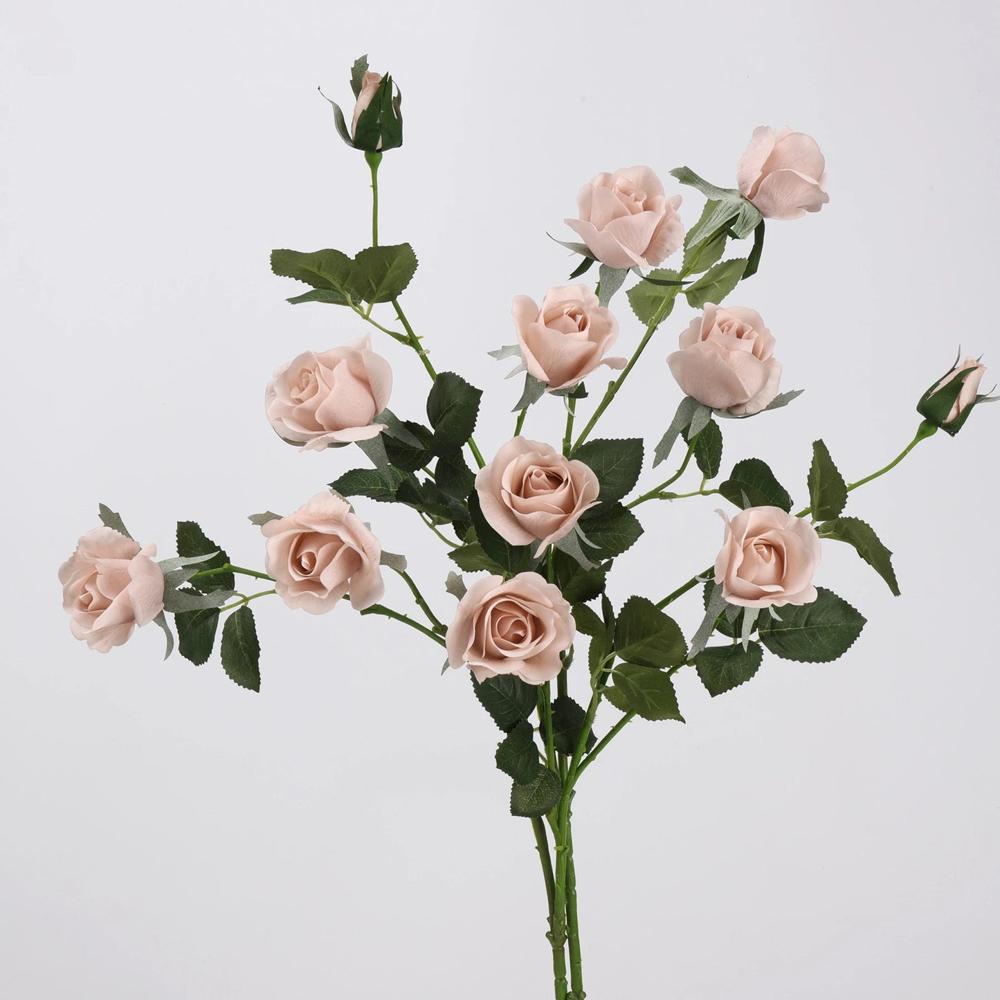 Real Touch 5-Head Rose Spray in Nude Pink – 30"