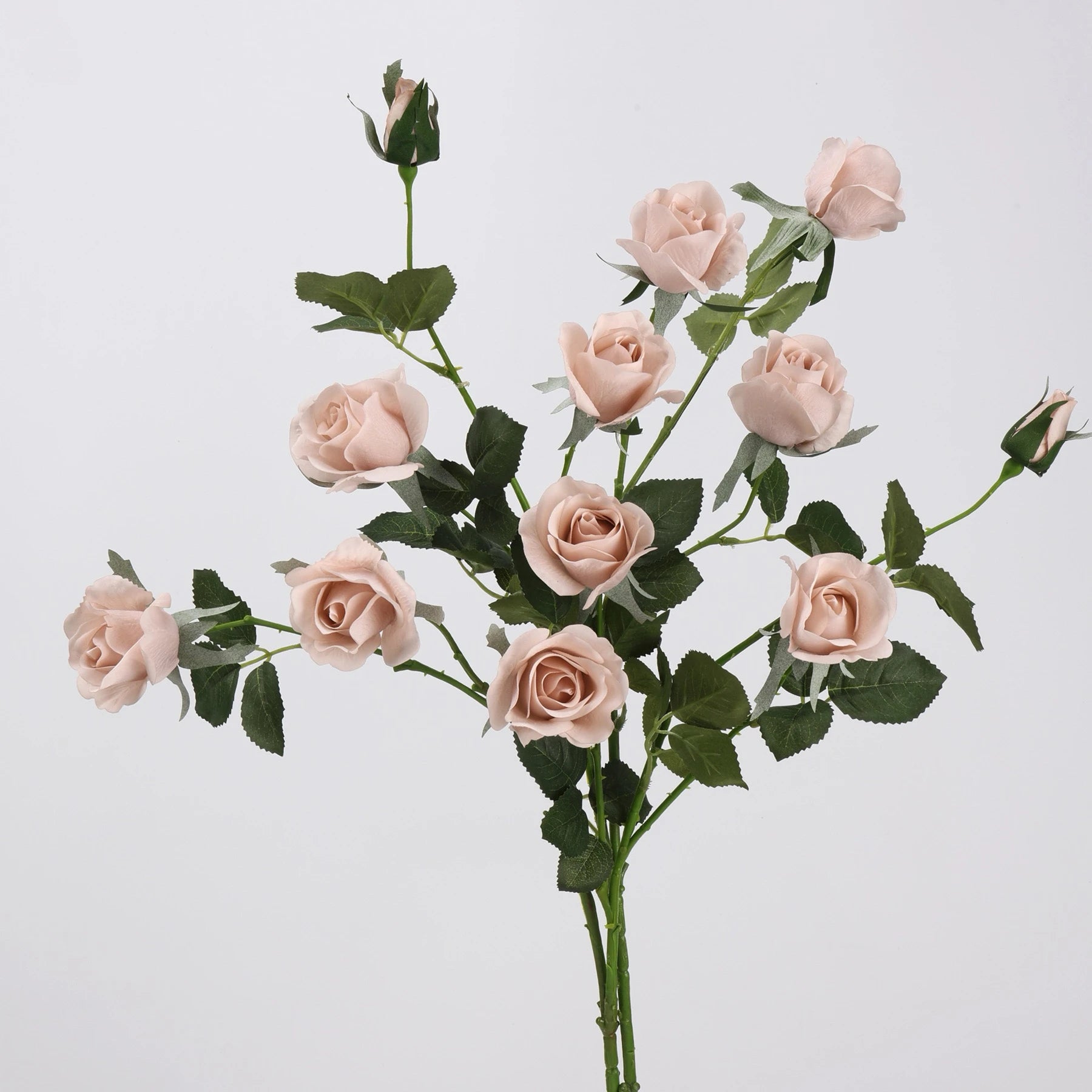 Real Touch 5-Head Rose Spray in Nude Pink – 30"