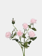 Real Touch 5-Head Rose Spray in Pink– 30"