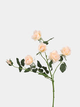 Real Touch 5-Head Rose Spray in Champagne – 30"