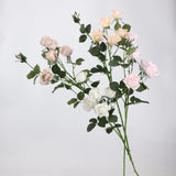 Real Touch 5-Head Rose Spray in Pink– 30"
