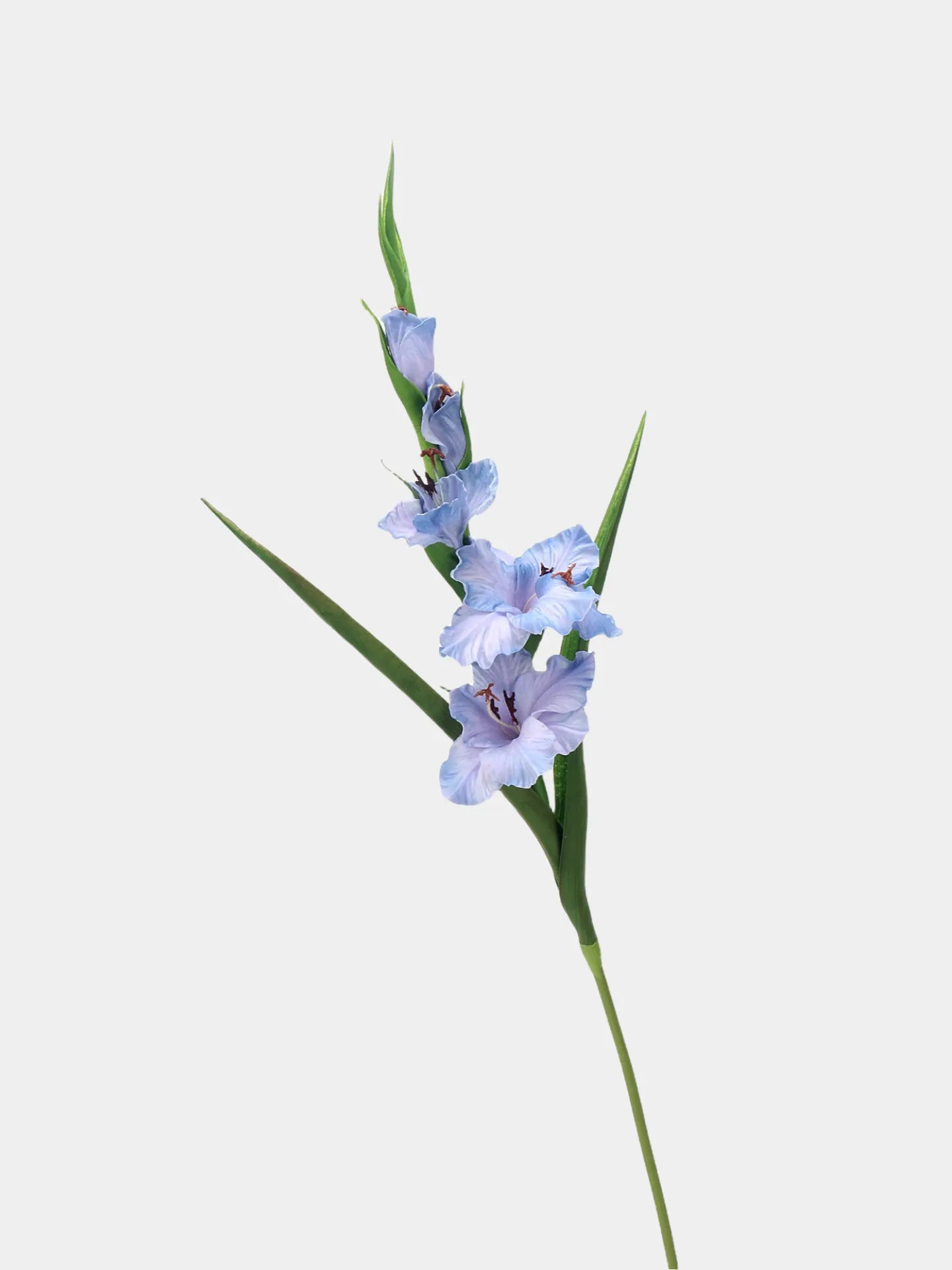 Real Touch Artificial Gladiolus Flowers – Purple Blue 32.2"