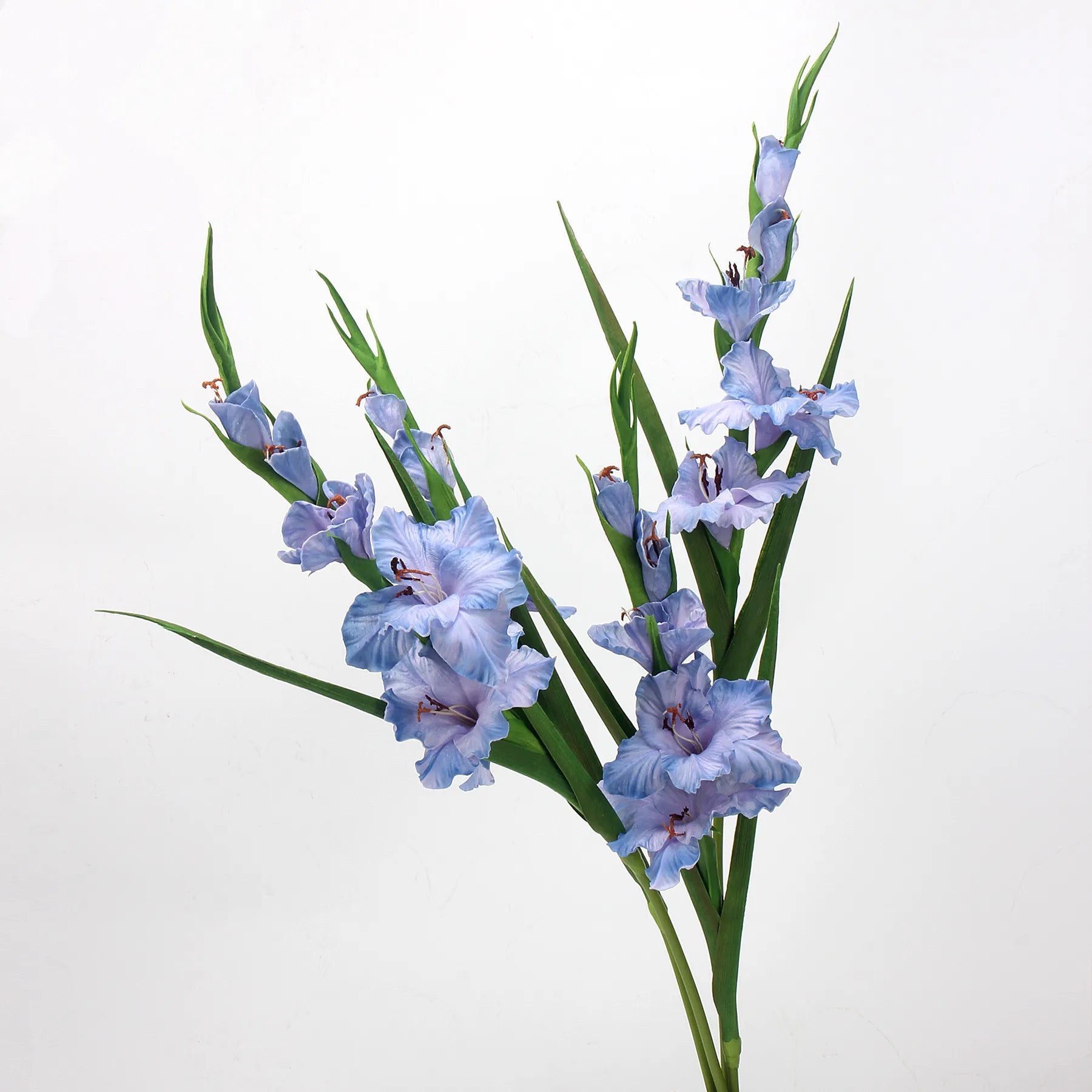 Real Touch Artificial Gladiolus Flowers – Purple Blue 32.2"