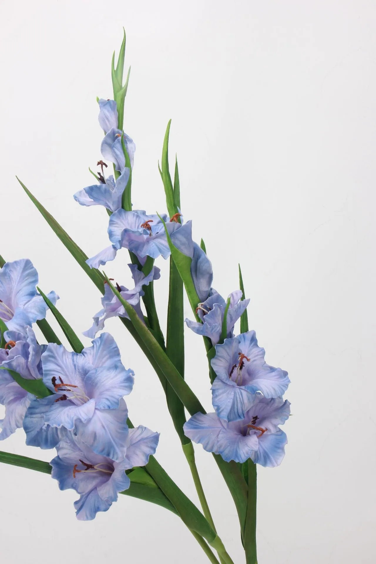 Real Touch Artificial Gladiolus Flowers – Purple Blue 32.2"