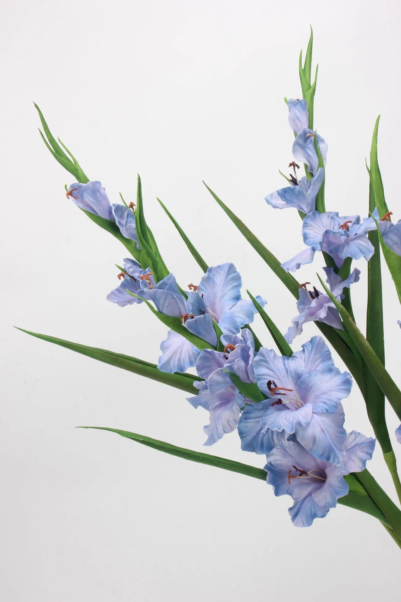 Real Touch Artificial Gladiolus Flowers – Purple Blue 32.2"