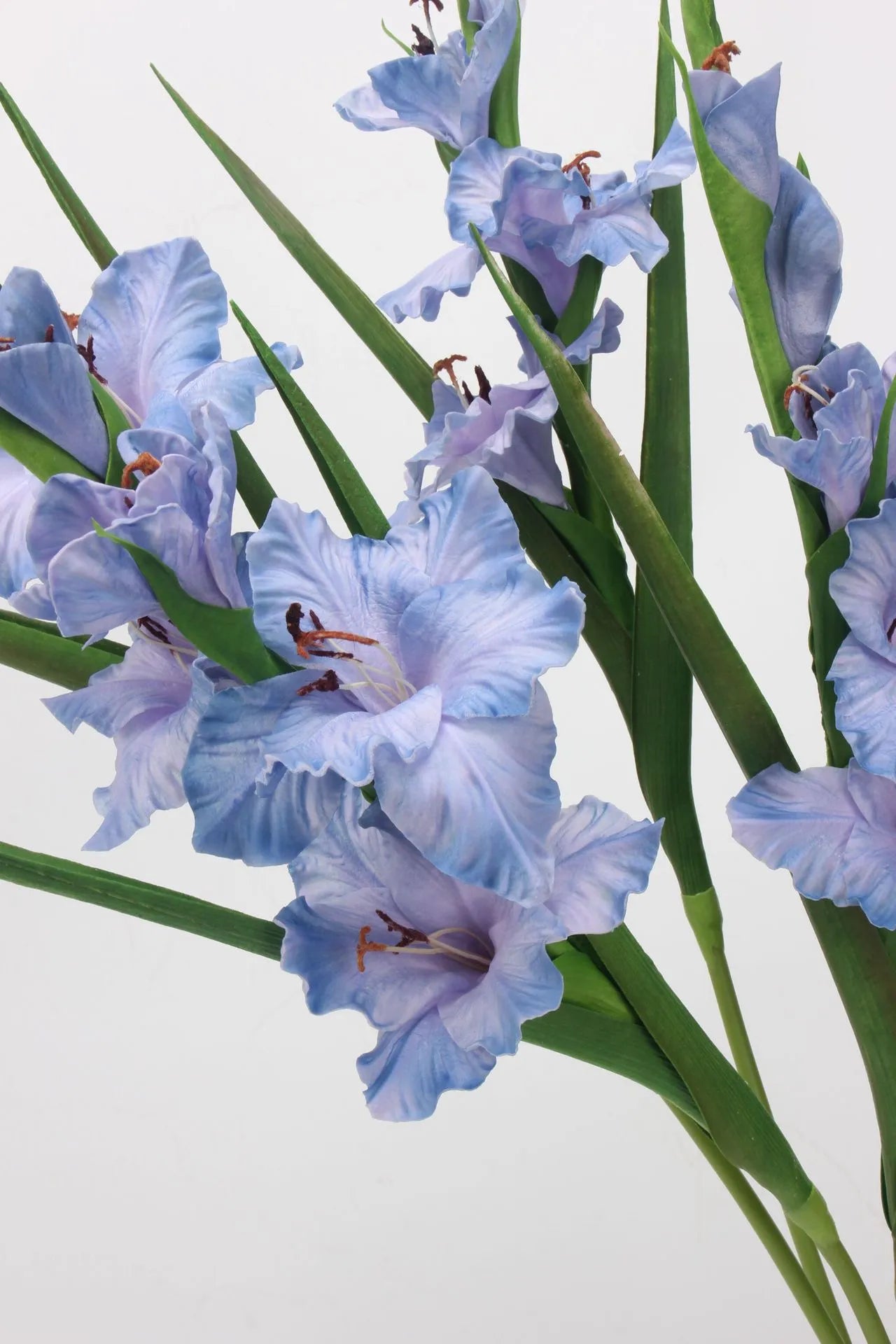 Real Touch Artificial Gladiolus Flowers – Purple Blue 32.2"