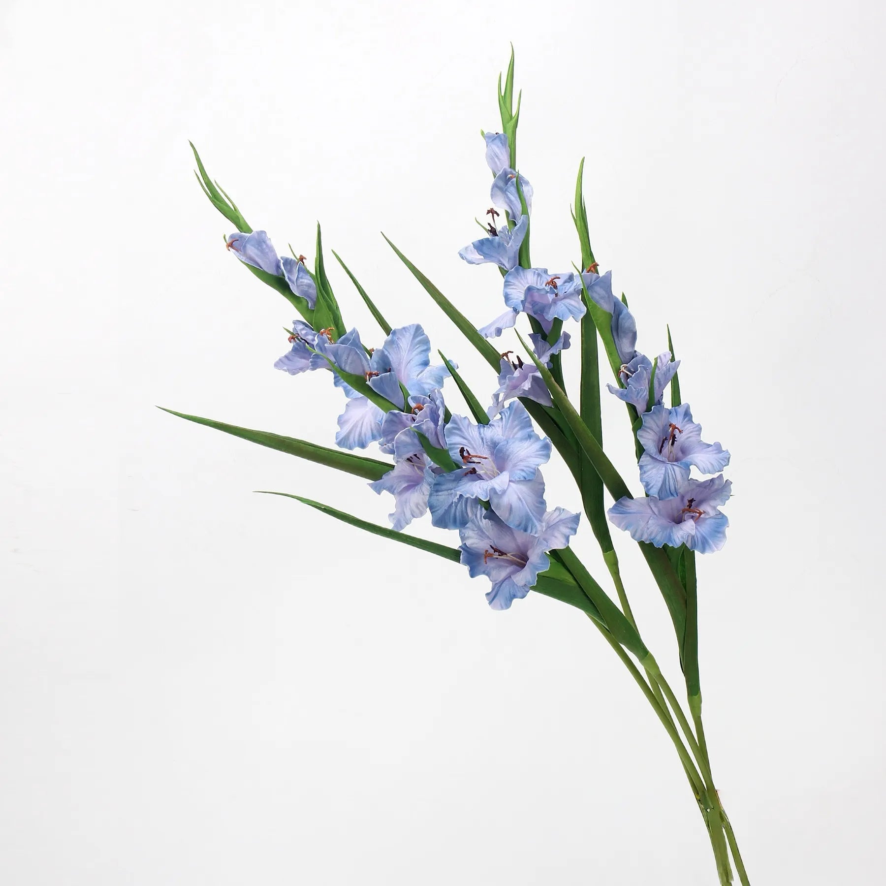 Real Touch Artificial Gladiolus Flowers – Purple Blue 32.2"
