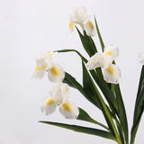 Real Touch Artificial Iris Flower Stem with Leaves – 60cm